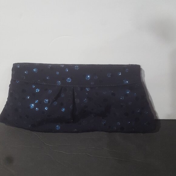 Lauren Merkin Navy Blue Clutch with Original Dust bag - Picture 4 of 6